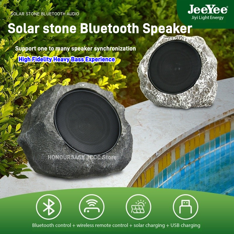 Smart Garden Video - Altavoces solares inalámbricos con Bluetooth para