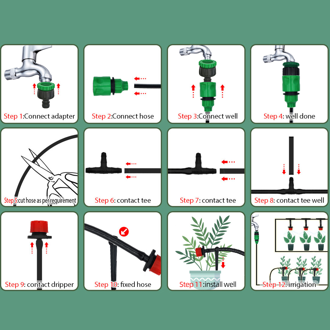 Sistema de riego por goteo par - Smart Garden Hose reseña y precio