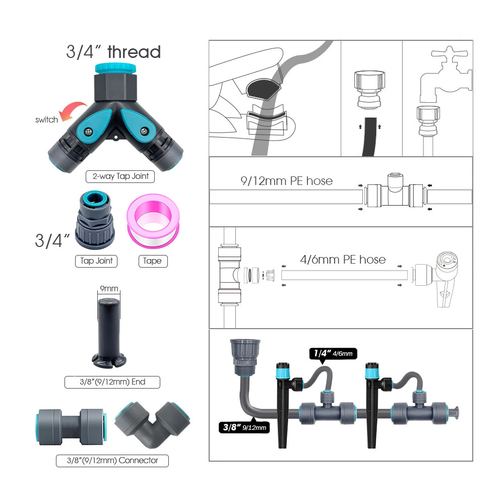 Manguera de PE 360 del sistema - Smart Garden Hose reseña y precio