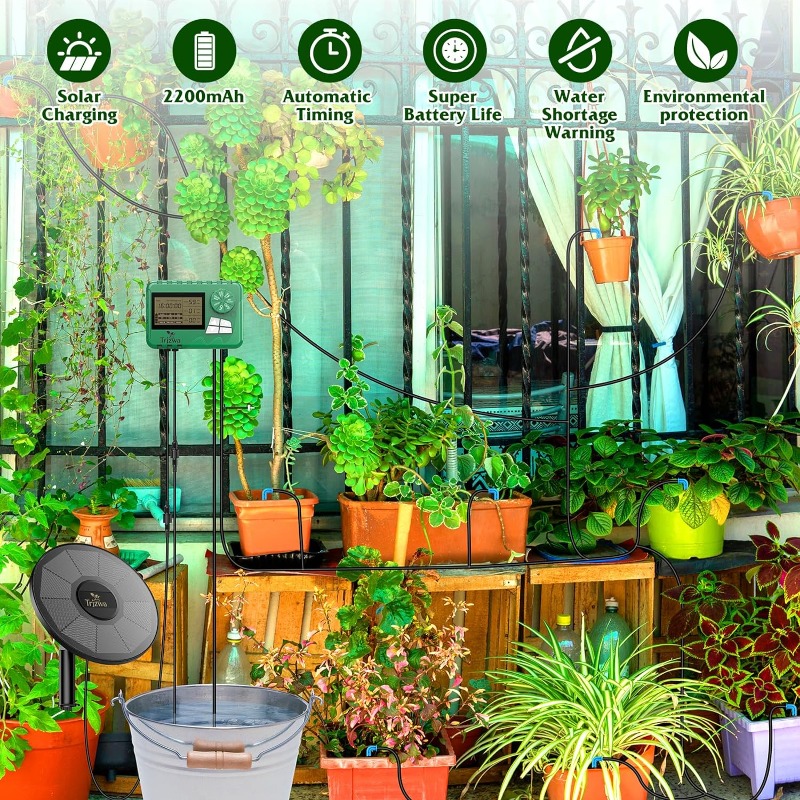 Equipo de riego solar, kit de  - Smart Garden Watering System reseña y precio
