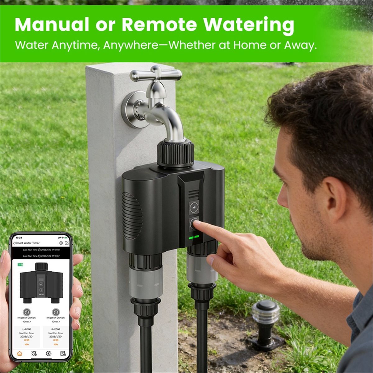 Y17A 1 Set Temporizador de Rie - Smart Garden Usa reseña y precio